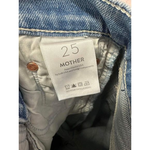 Anthropologie MOTHER The Enchanter High-Rise Wide-Leg Jeans Size 25 - Picture 9 of 9